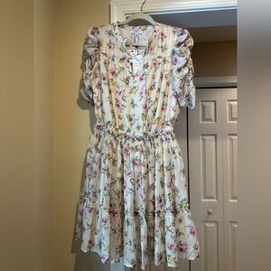 Floral Ruffle Dress by current air free people